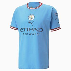 PUMA Manchester City F.C. Men's Home Seasons 22/23 Authentic Jersey Size XXL